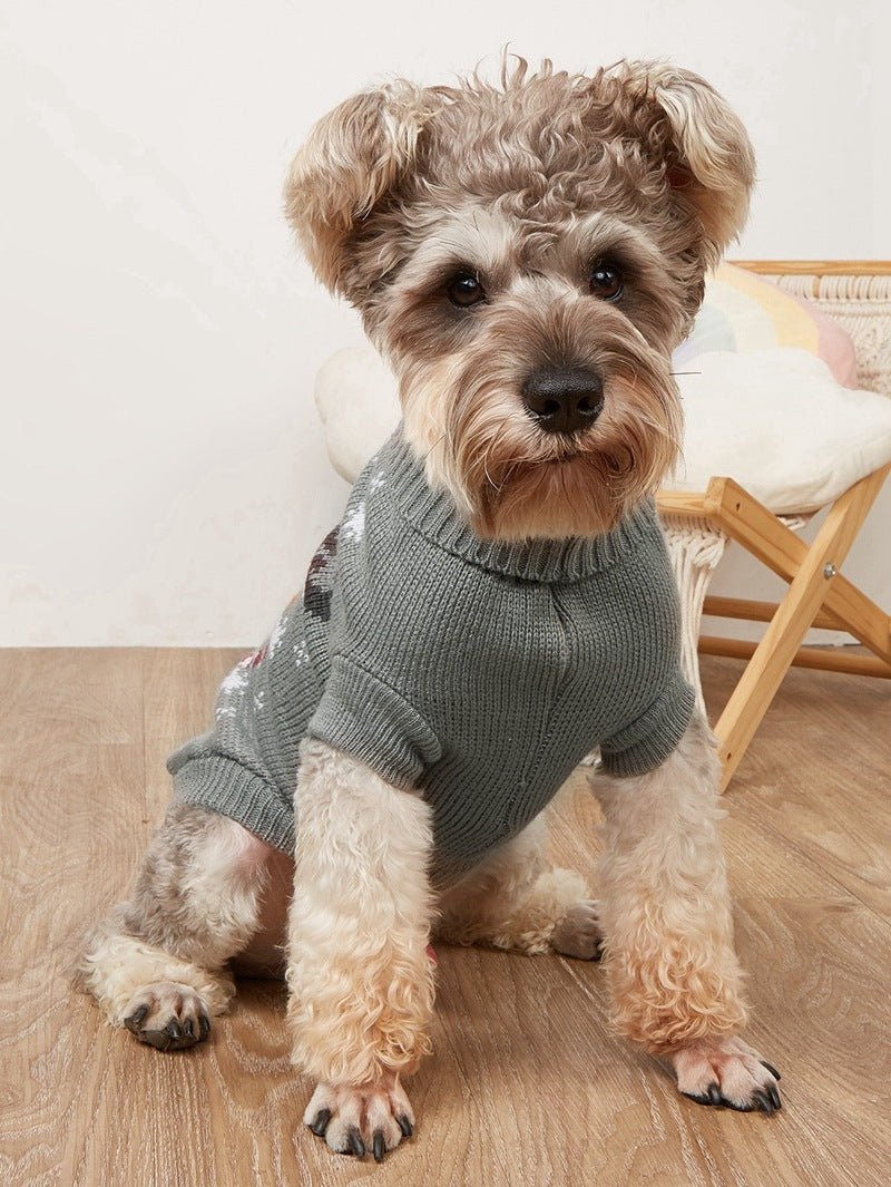 Christmas Deer Pet Knitted Sweater - Firstpetcentral