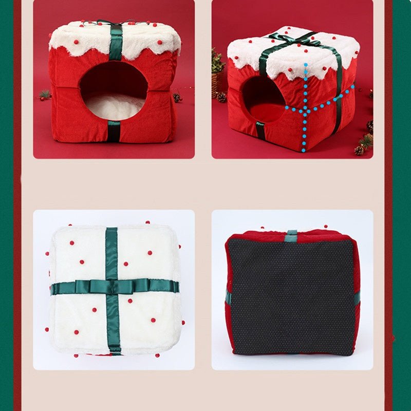 Christmas Igloo Cat House Pet Mats Are Sized Kennels - Firstpetcentral