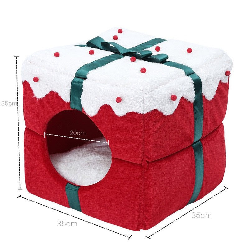 Christmas Igloo Cat House Pet Mats Are Sized Kennels - Firstpetcentral