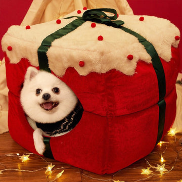 Christmas Igloo Cat House Pet Mats Are Sized Kennels - Firstpetcentral