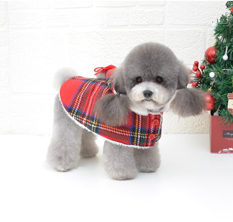 Christmas Knitted Turtleneck Dog Sweater Christmas Red Hedging Pet Winter Coat Clothes Holiday Dog Warm Clothing - Firstpetcentral