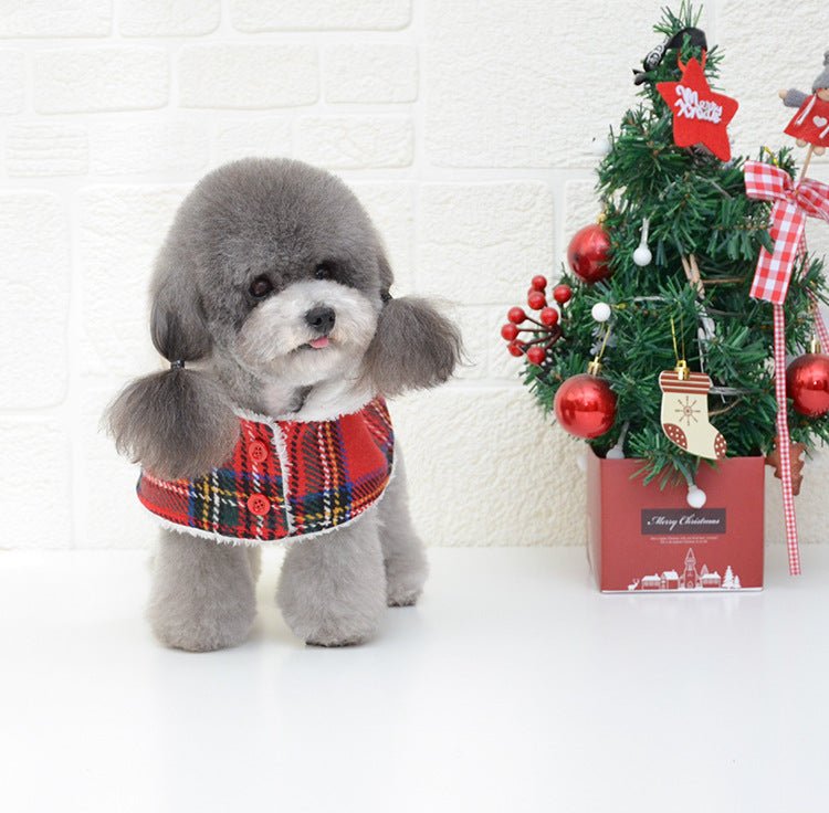 Christmas Knitted Turtleneck Dog Sweater Christmas Red Hedging Pet Winter Coat Clothes Holiday Dog Warm Clothing - Firstpetcentral