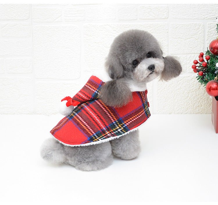 Christmas Knitted Turtleneck Dog Sweater Christmas Red Hedging Pet Winter Coat Clothes Holiday Dog Warm Clothing - Firstpetcentral
