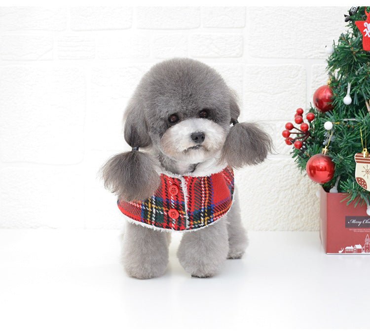 Christmas Knitted Turtleneck Dog Sweater Christmas Red Hedging Pet Winter Coat Clothes Holiday Dog Warm Clothing - Firstpetcentral
