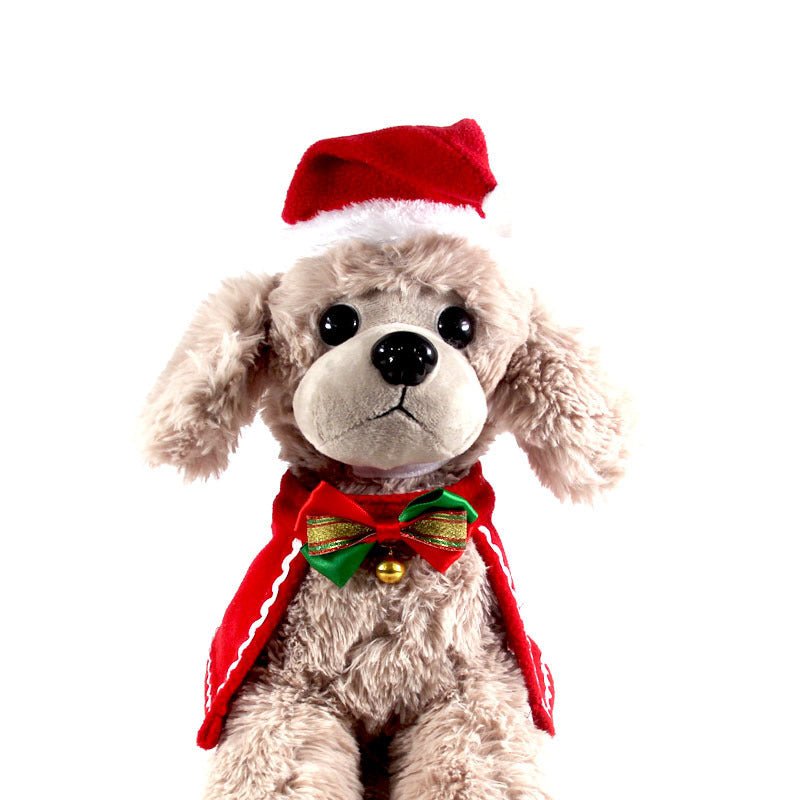 Christmas Pet Cape Hat Scarf Set - Firstpetcentral