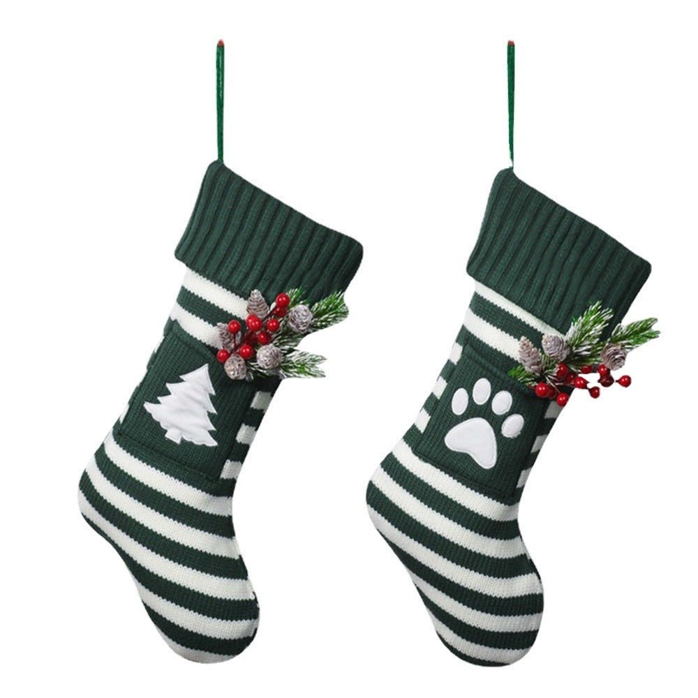 Christmas Pet Cat Dog Christmas Knitted Socks - Firstpetcentral