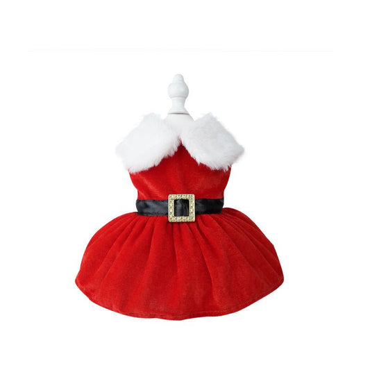 Christmas Pet Dress Up Gold Velvet Fabric - Firstpetcentral