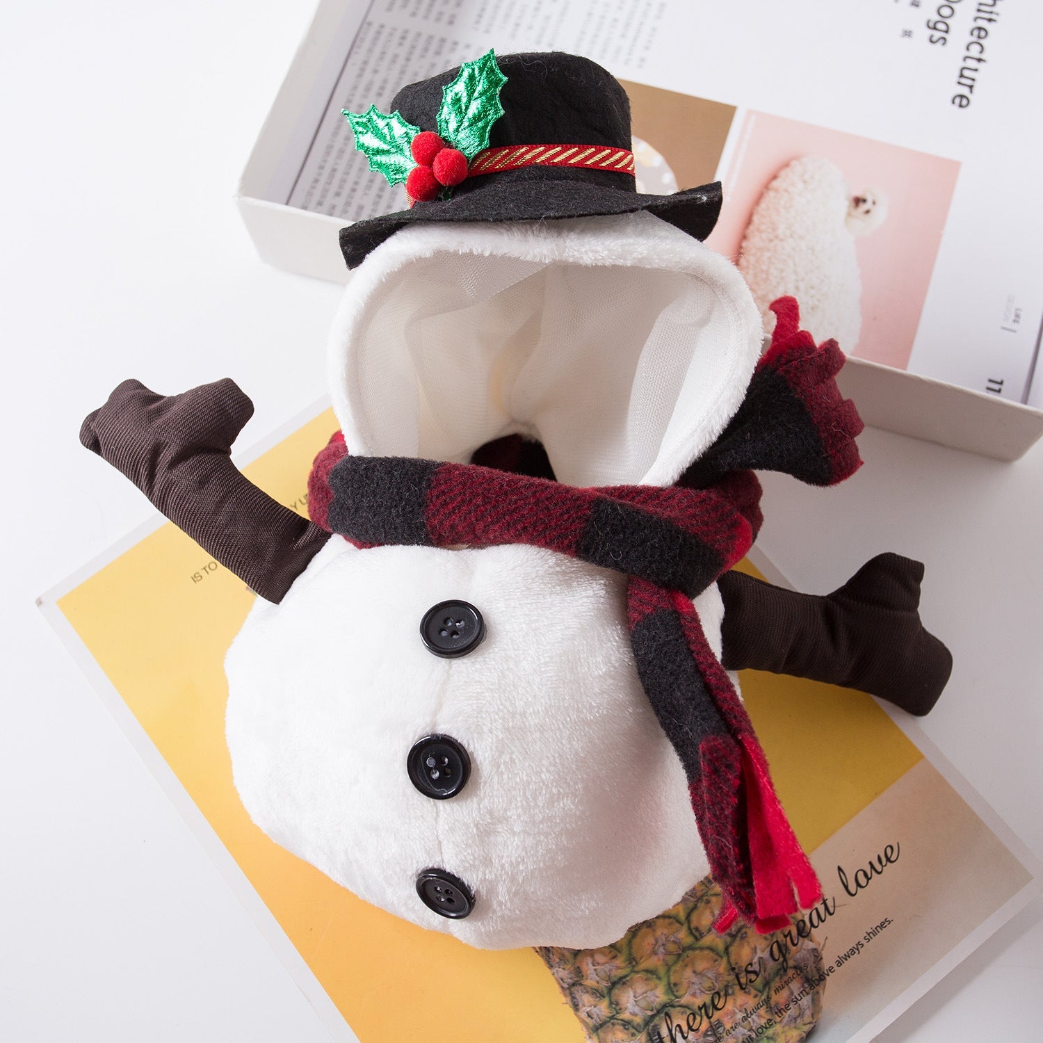 Christmas Pet Funny Clothes Snowman Pet Costume - Firstpetcentral