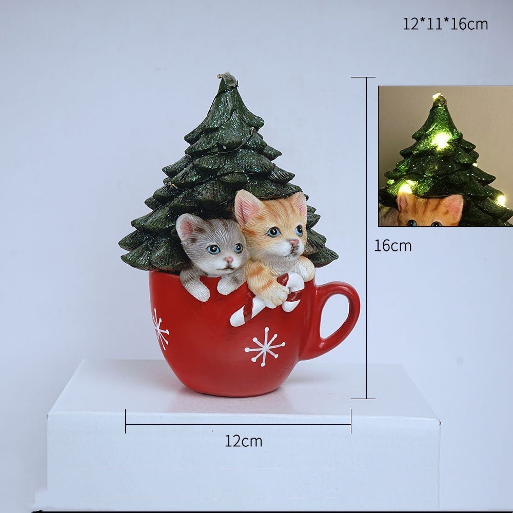 Christmas Pet Resin Crafts Home Furnishings - Firstpetcentral