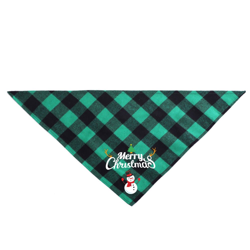 Christmas Pet Saliva Towel DIY Dog Triangle - Firstpetcentral