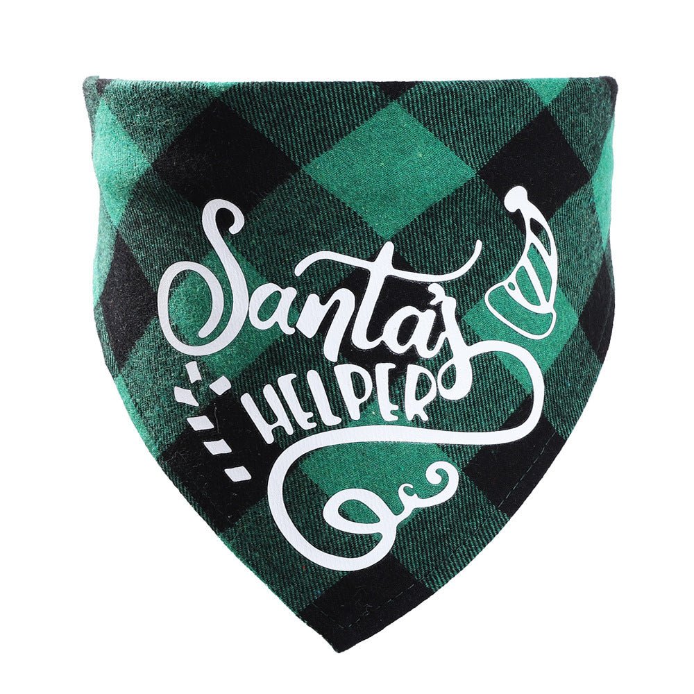 Christmas Pet Saliva Towel DIY Dog Triangle - Firstpetcentral