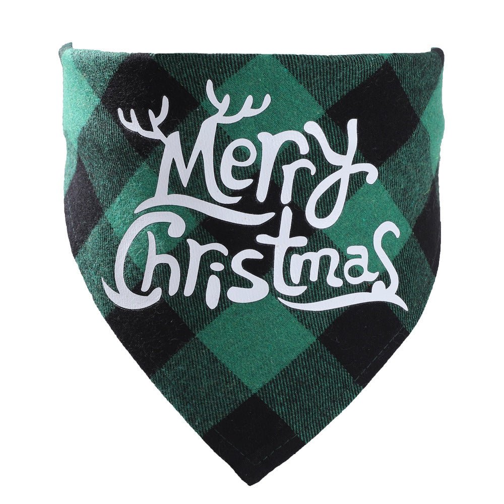 Christmas Pet Saliva Towel DIY Dog Triangle - Firstpetcentral