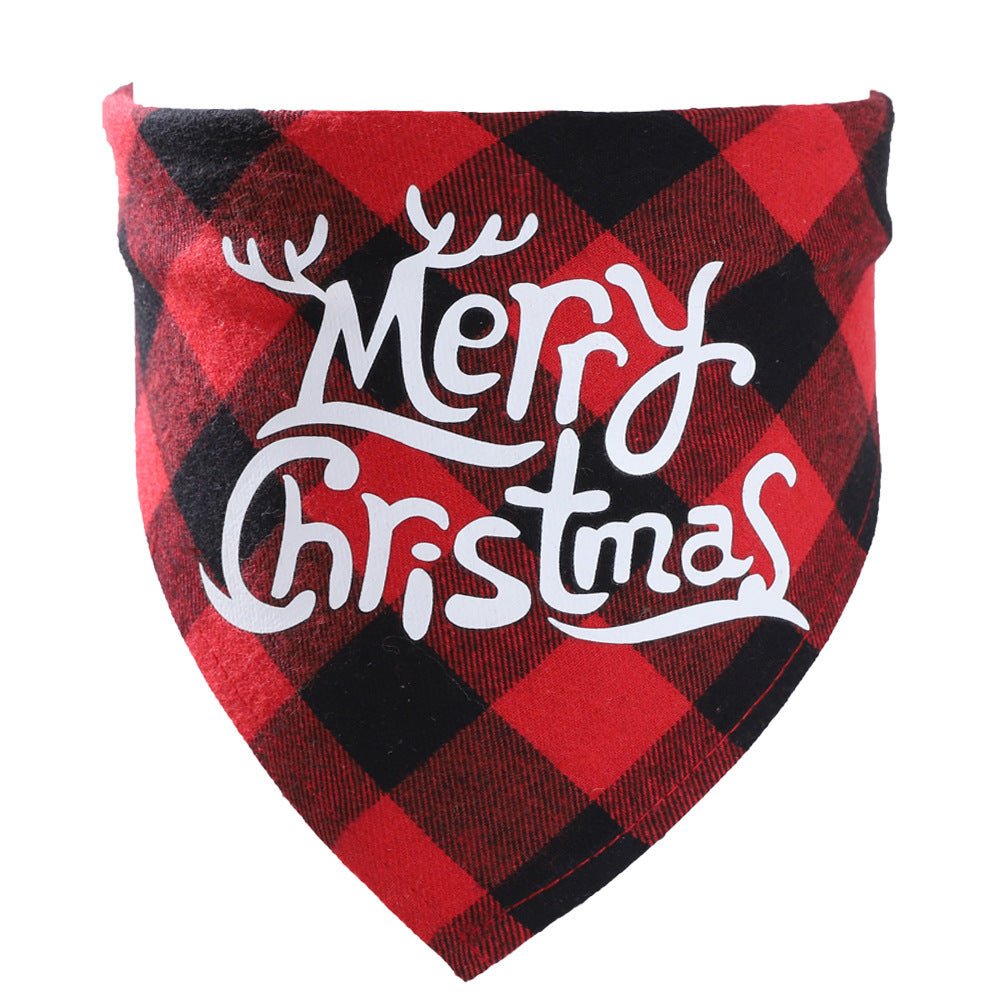 Christmas Pet Saliva Towel DIY Dog Triangle - Firstpetcentral