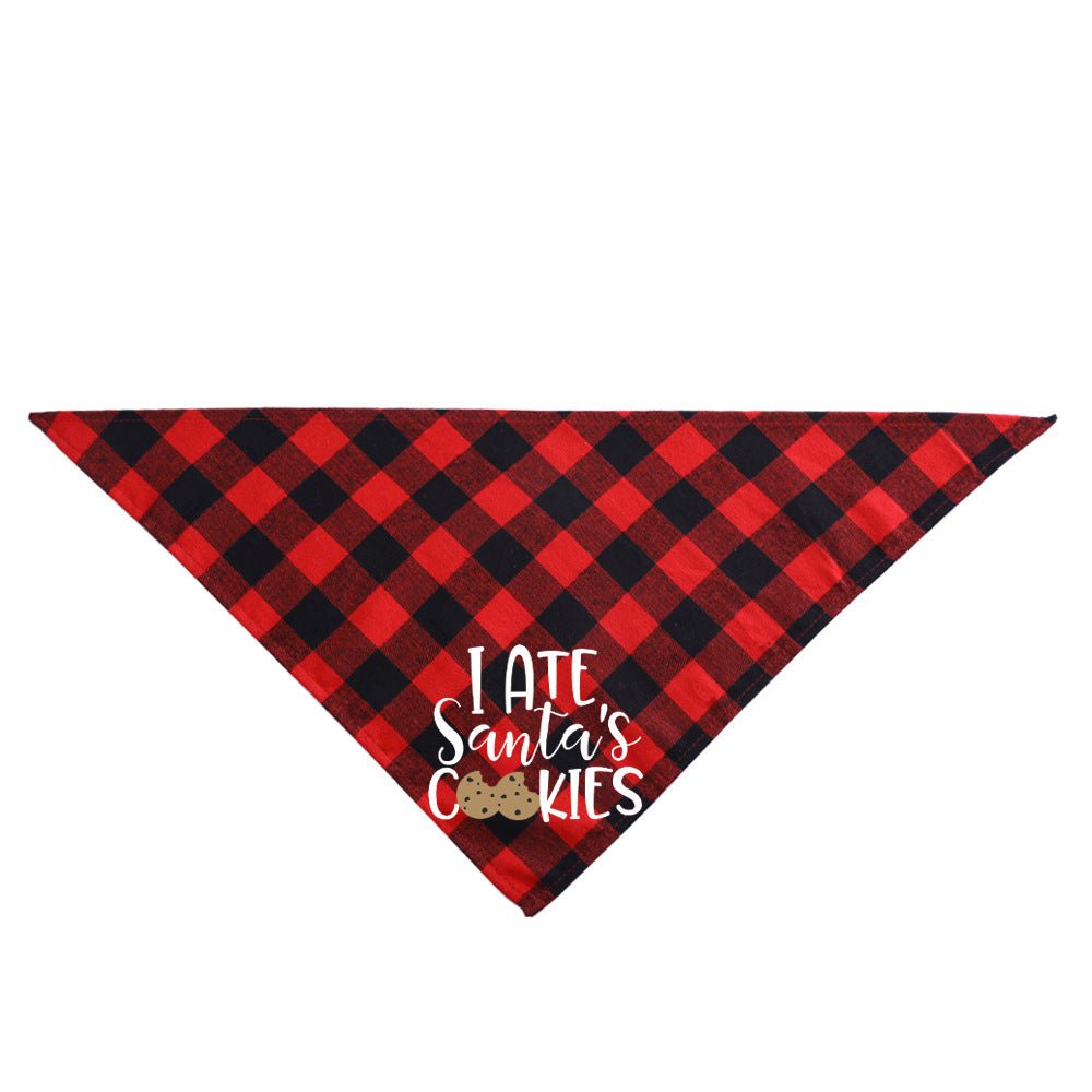 Christmas Pet Saliva Towel DIY Dog Triangle - Firstpetcentral