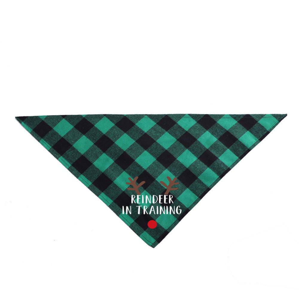 Christmas Pet Saliva Towel DIY Dog Triangle - Firstpetcentral