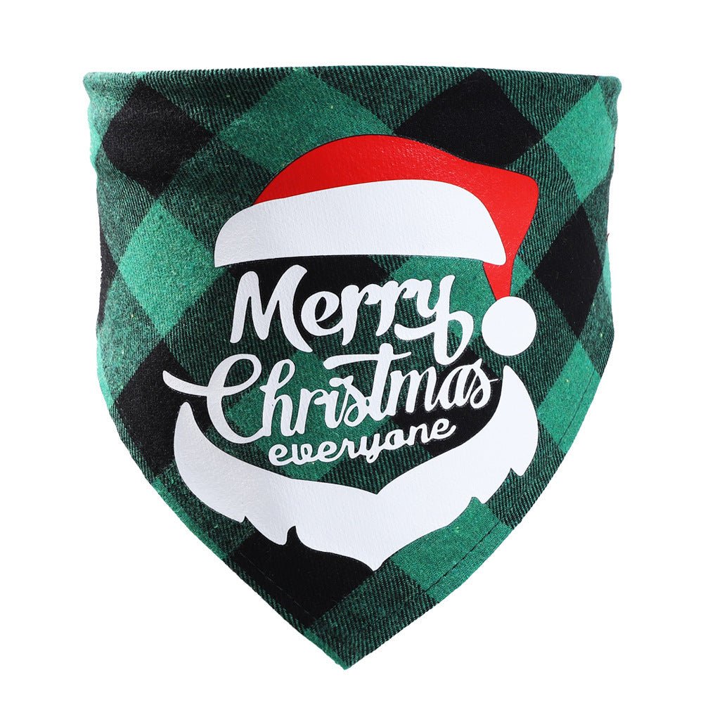 Christmas Pet Saliva Towel DIY Dog Triangle - Firstpetcentral