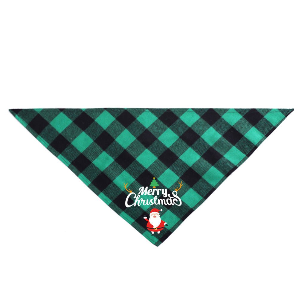 Christmas Pet Saliva Towel DIY Dog Triangle - Firstpetcentral