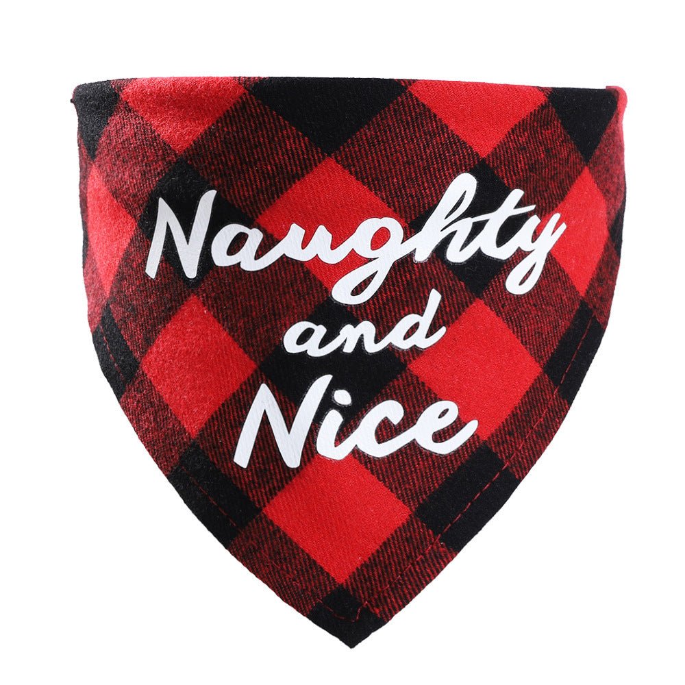 Christmas Pet Saliva Towel DIY Dog Triangle - Firstpetcentral