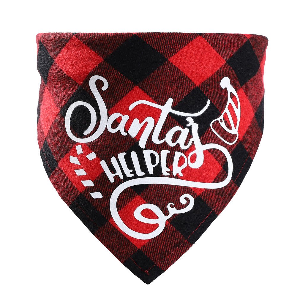 Christmas Pet Saliva Towel DIY Dog Triangle - Firstpetcentral