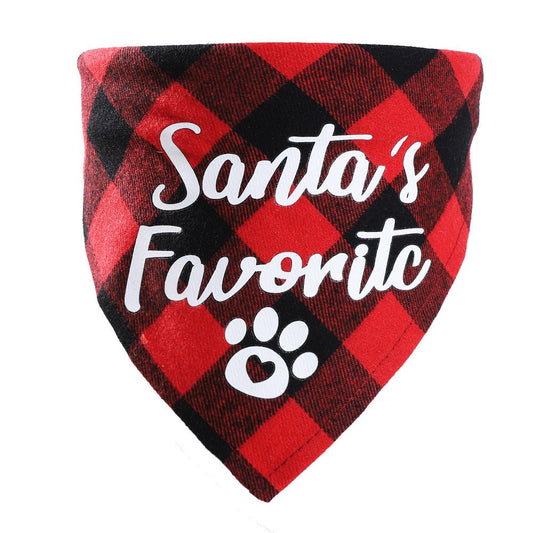 Christmas Pet Saliva Towel DIY Dog Triangle - Firstpetcentral