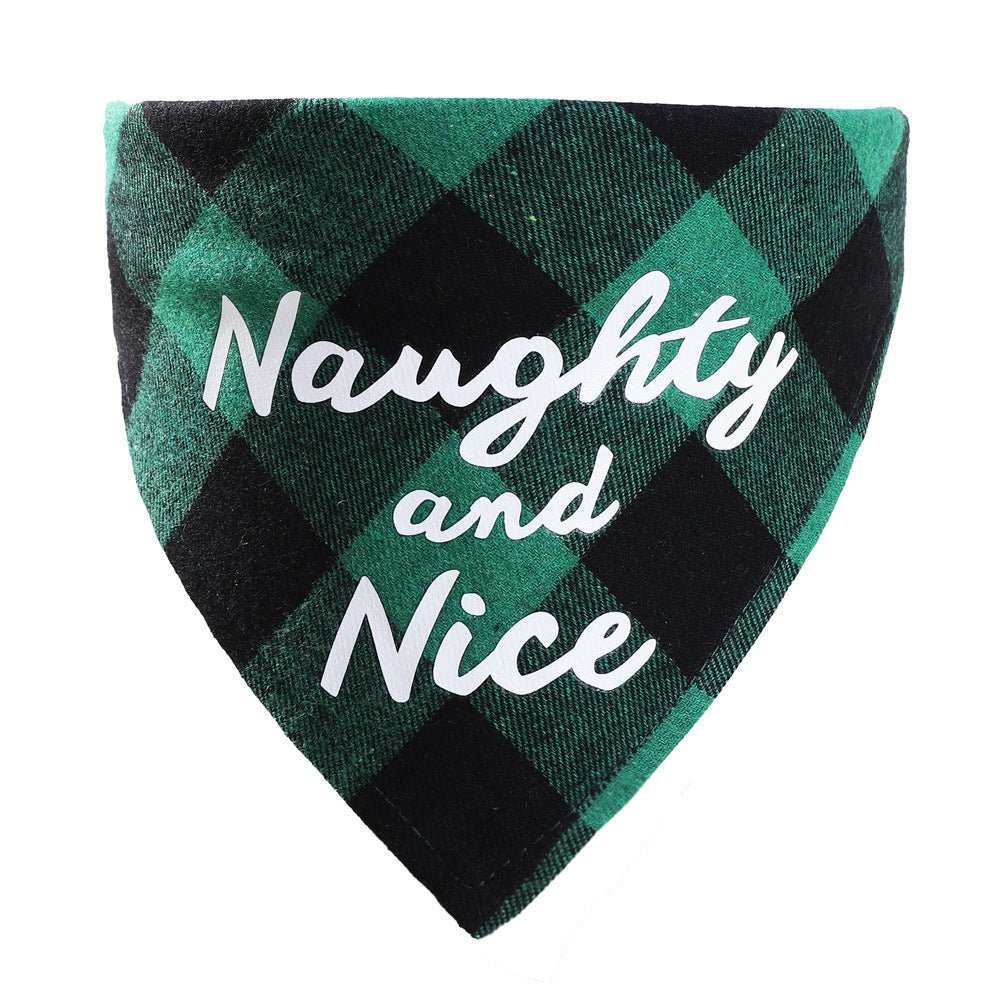 Christmas Pet Saliva Towel DIY Dog Triangle - Firstpetcentral