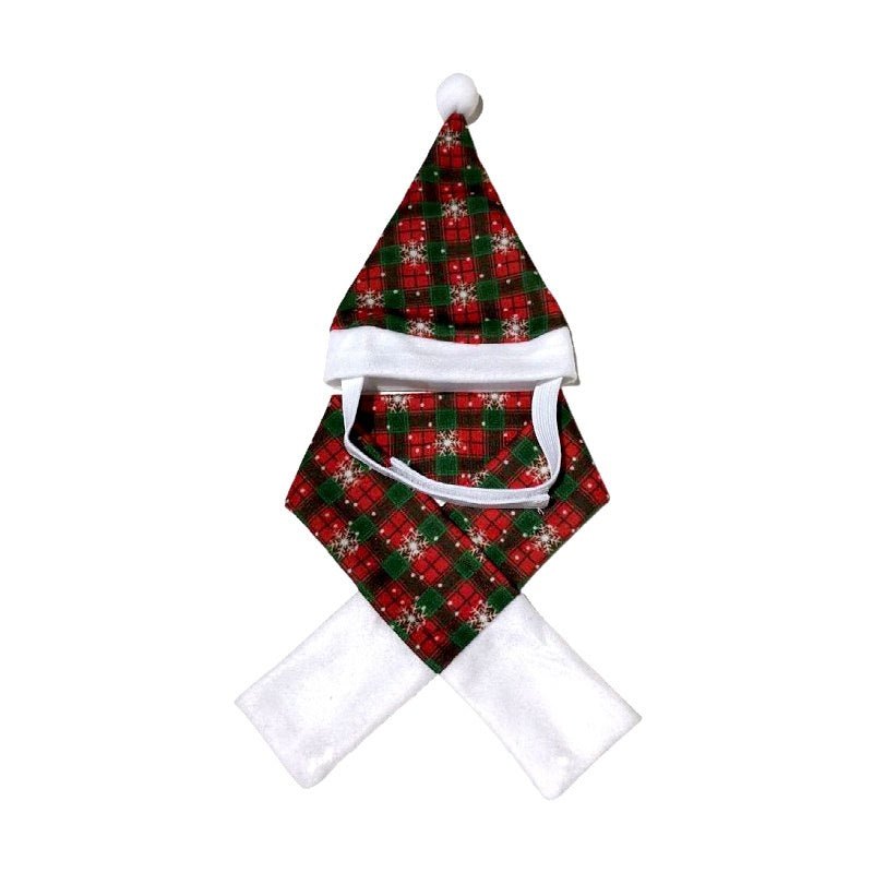 Christmas Pet Scarf Hat Cloak Pet Costume - Firstpetcentral