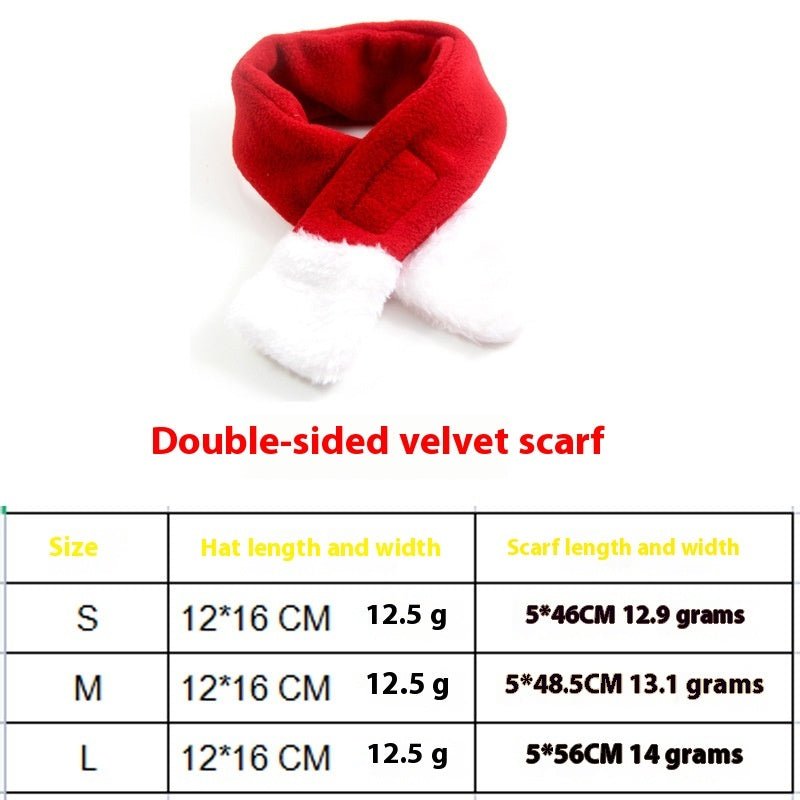 Christmas Pet Scarf Hat Cloak Pet Costume - Firstpetcentral