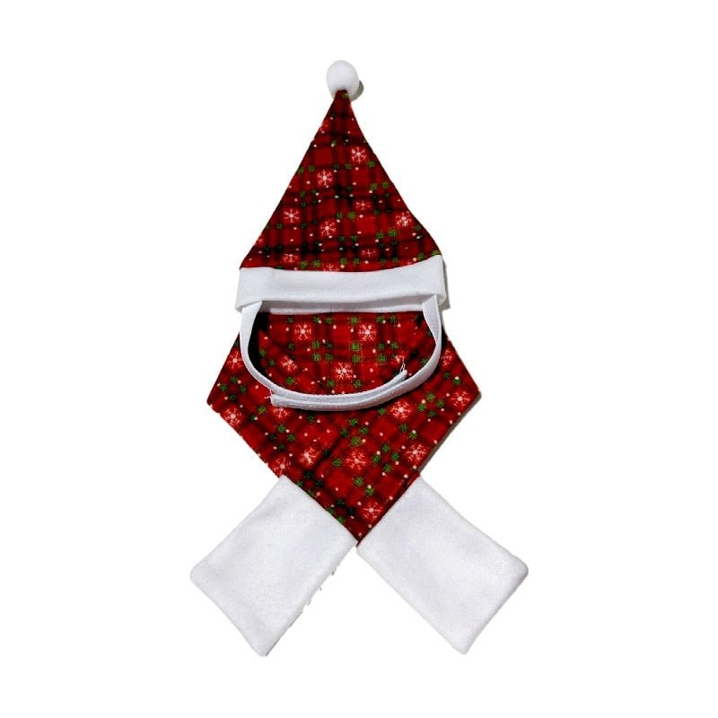 Christmas Pet Scarf Hat Cloak Pet Costume - Firstpetcentral