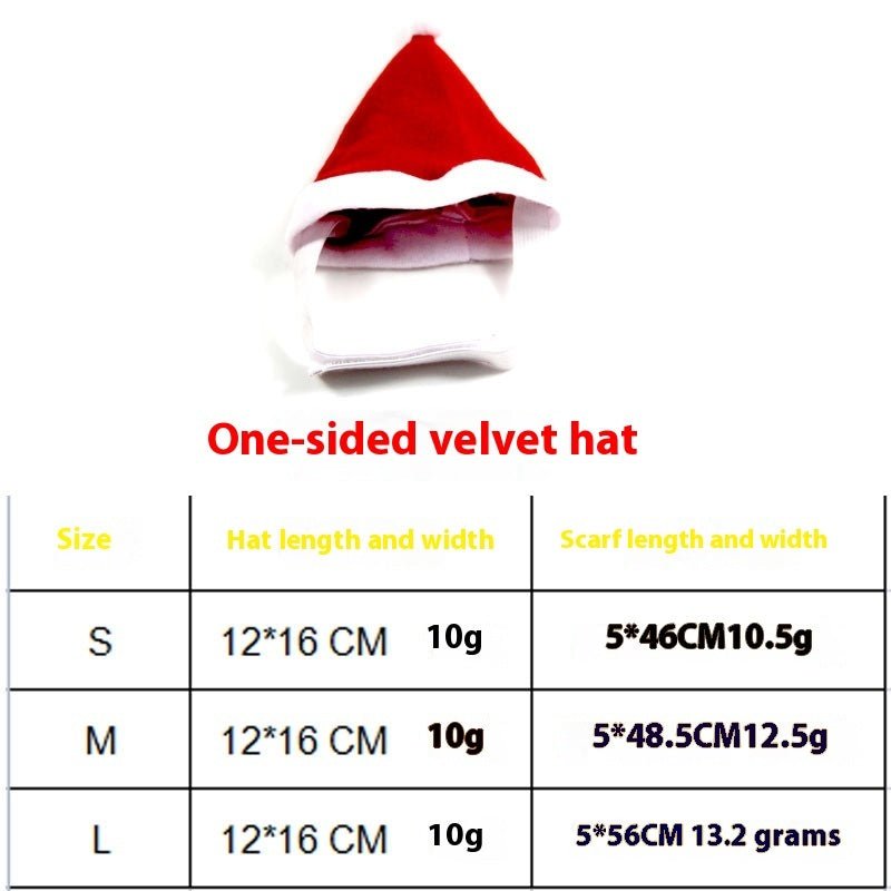 Christmas Pet Scarf Hat Cloak Pet Costume - Firstpetcentral