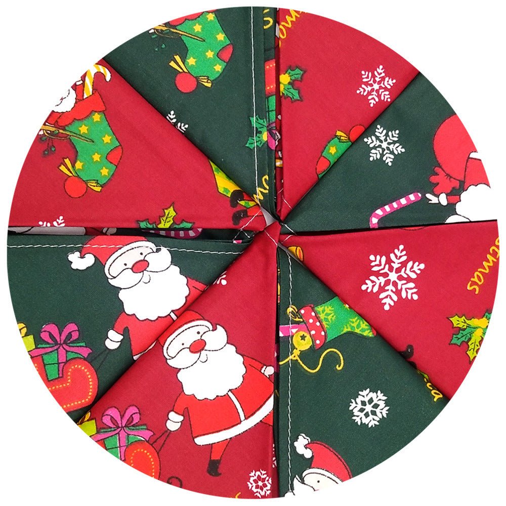 Christmas Pet Triangular Scarf Red And Green - Firstpetcentral