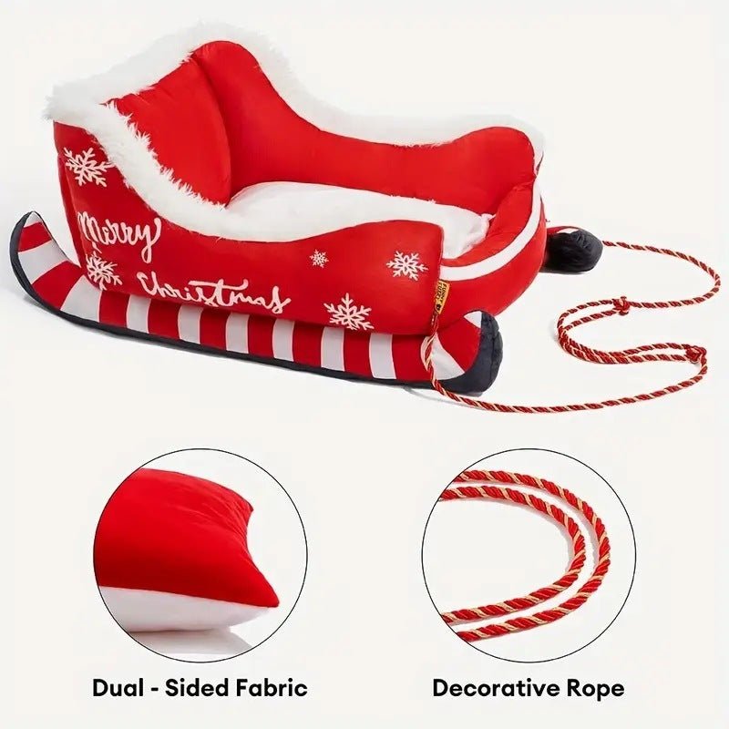 Christmas Sled Kennel Pet Bed - Firstpetcentral