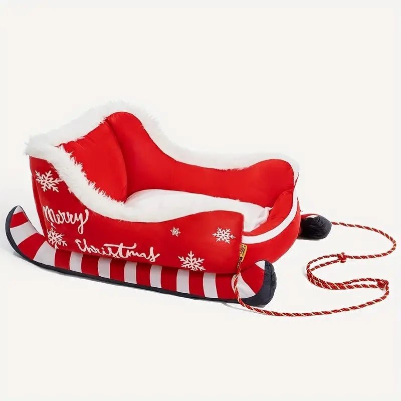 Christmas Sled Kennel Pet Bed - Firstpetcentral
