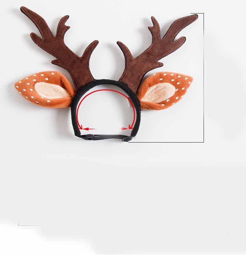 Cute Plush Pet Christmas Antler Headband - Firstpetcentral