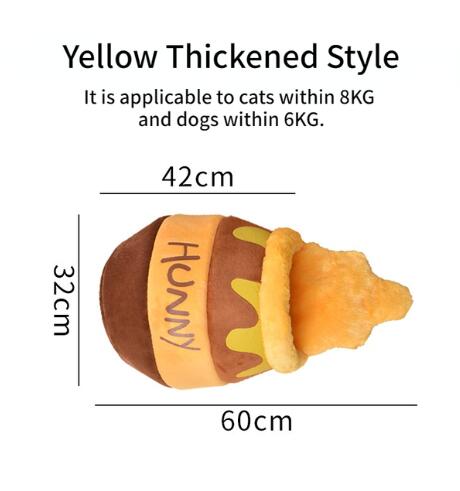 Disney Winnie The Pooh Pet Nest Cartoon Stuffed Cat Beds Dogs Sleepping Mats Winter Warm thicken Canned Honey Pets House Caves - Firstpetcentral
