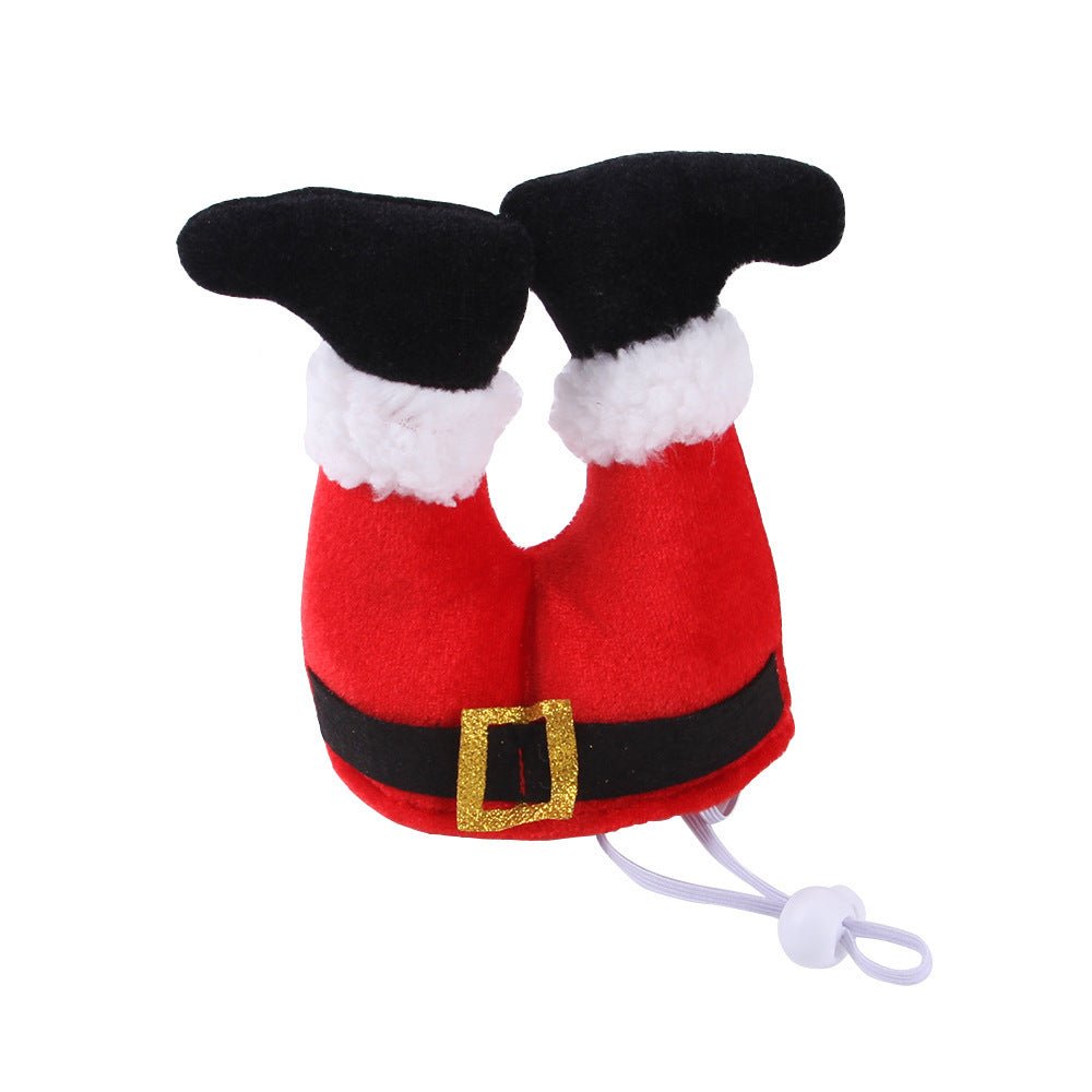 Dog Cat Christmas Costume Christmas Hat For Pet Outfit For Small Dogs Cute Fleece Hat Party Event Apparel Funny Clothes Accessory - Firstpetcentral