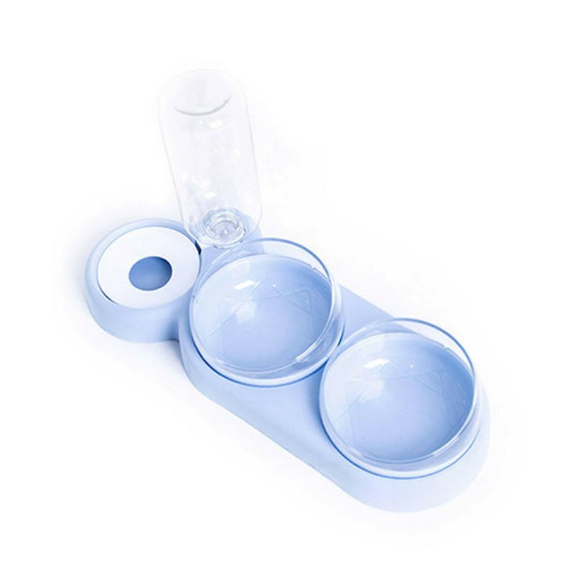 Double Cat & Dog Bowl with Automatic Water Dispenser – Anti - Spill Pet Feeding Station - Firstpetcentral