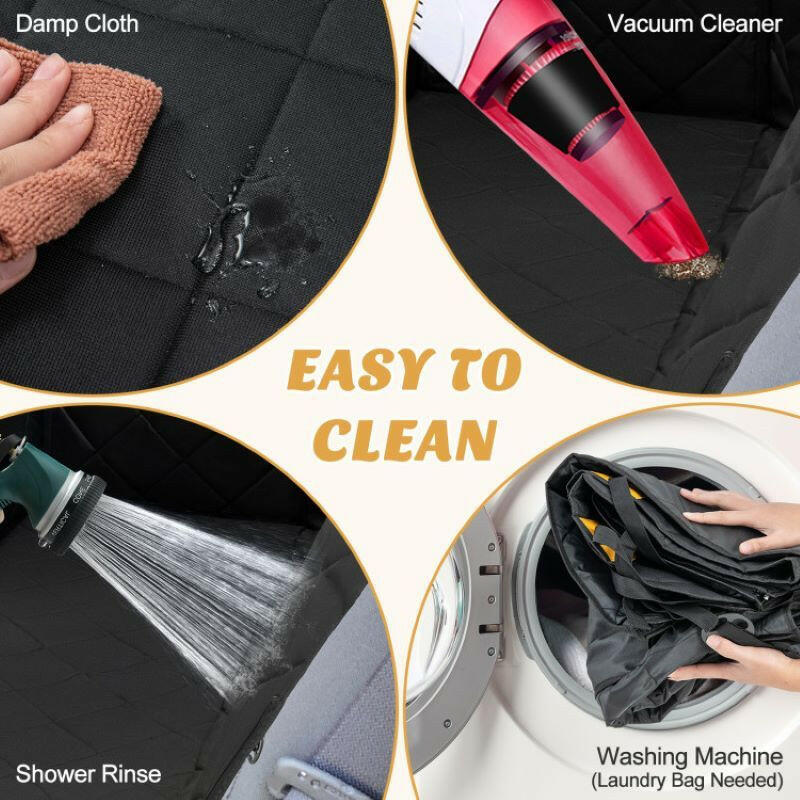 Waterproof Pet Seat Protector – Dog Car Seat Cover for Back Seat Travel.