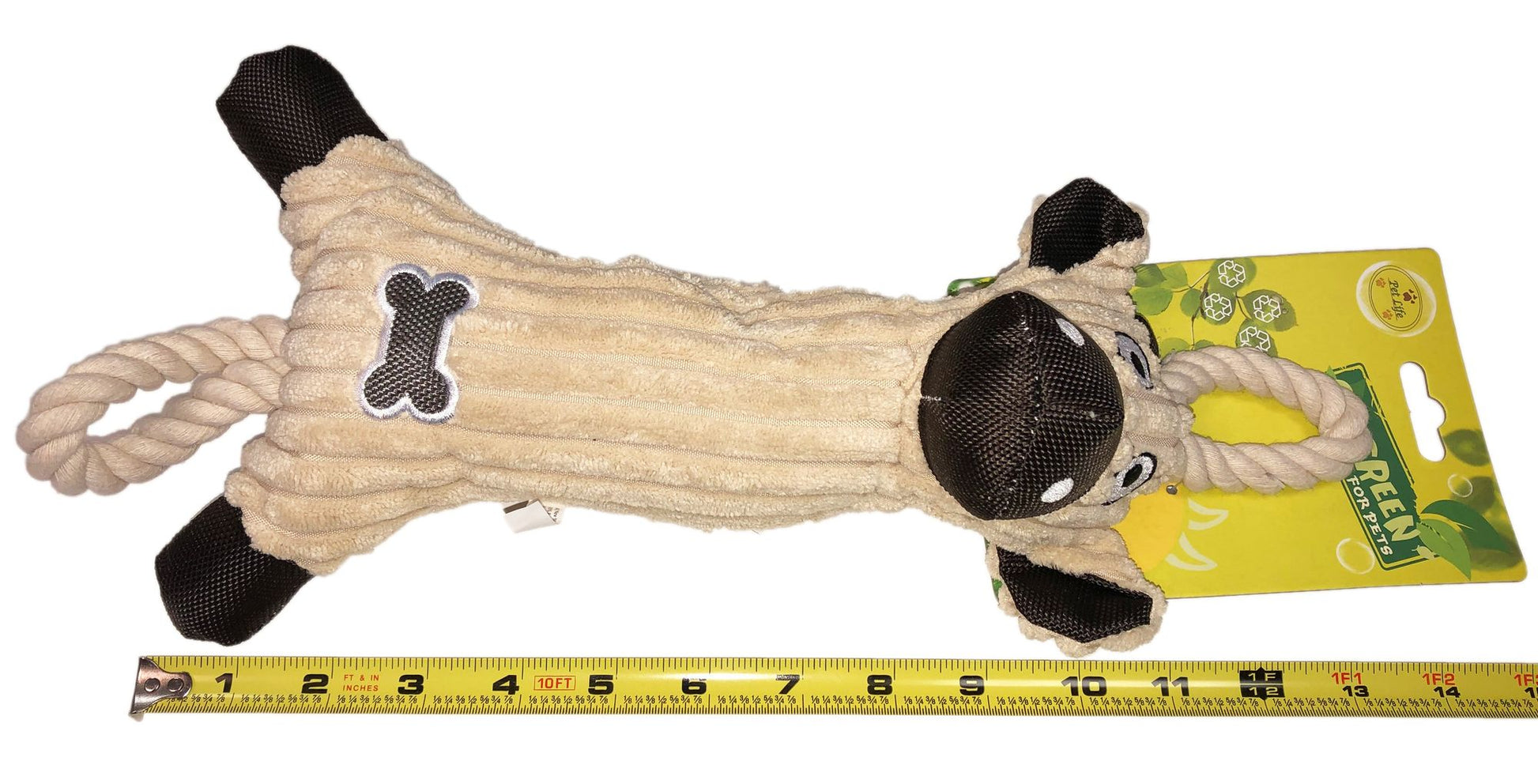 Jute And Rope Plush Cow - Pet Toy.