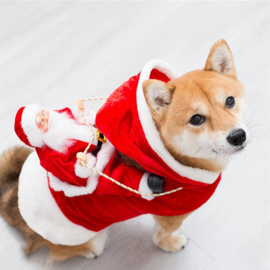 Fashion Christmas Clothes Green Elf Pet Dog Christmas Costume - Firstpetcentral