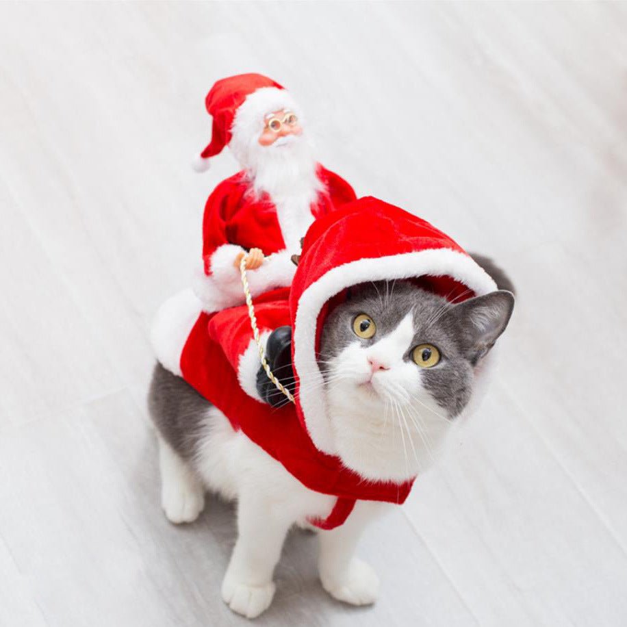 Fashion Christmas Clothes Green Elf Pet Dog Christmas Costume - Firstpetcentral