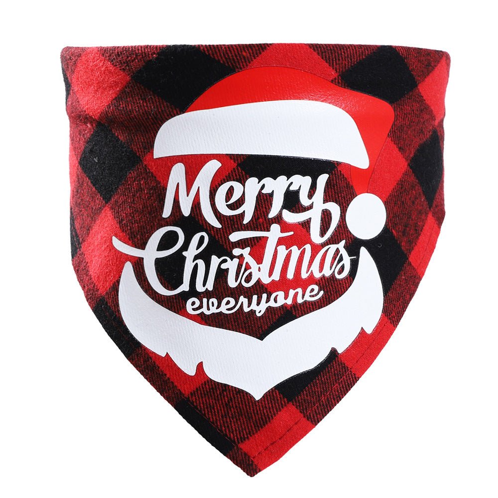 Fashion Pet Dog Christmas Saliva Towel - Firstpetcentral