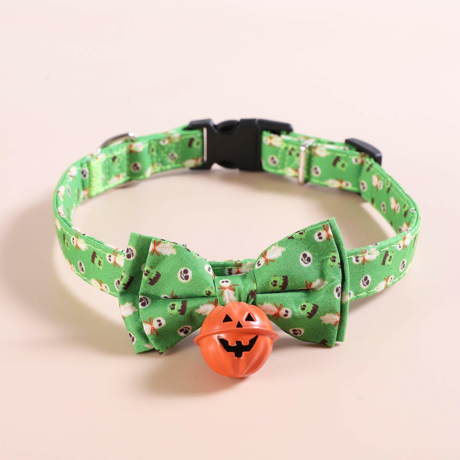 Halloween Pet Collars Dog Collars Festive Collars Leash Pumpkin Bells with Smiley Faces - Firstpetcentral