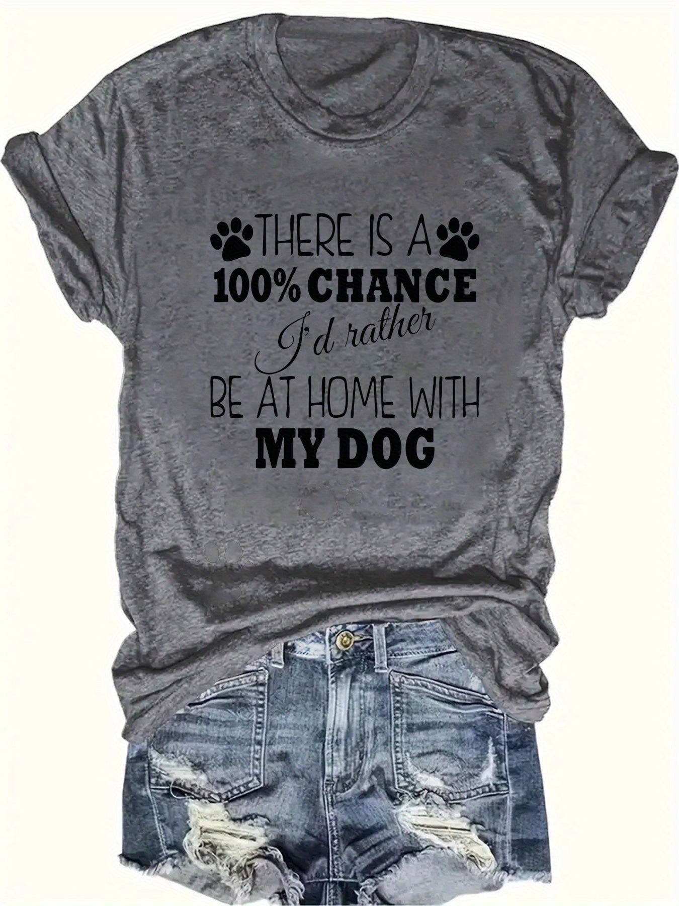 Home Dog Lovers Rather Be Home Red TShirt - Firstpetcentral