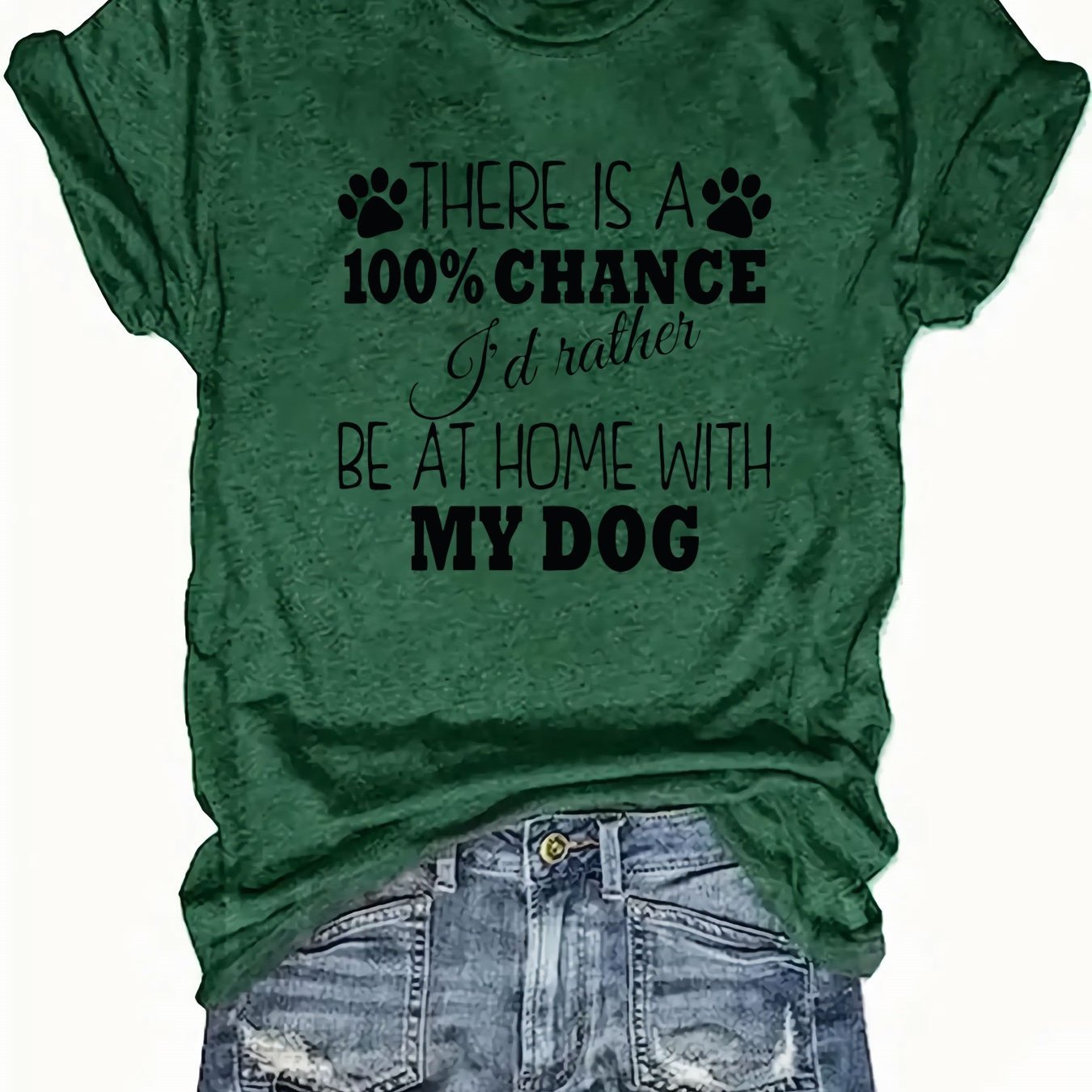 Home Dog Lovers Rather Be Home Red TShirt - Firstpetcentral