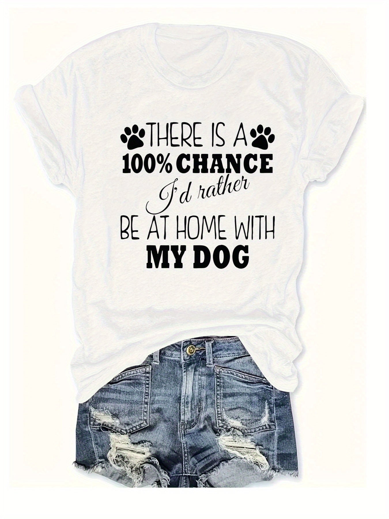 Home Dog Lovers Rather Be Home Red TShirt - Firstpetcentral