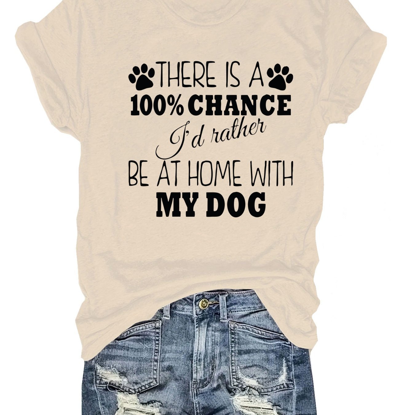 Home Dog Lovers Rather Be Home Red TShirt - Firstpetcentral