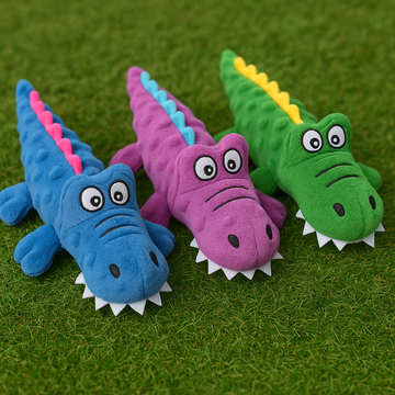 New Pet Plush Toys Voice Crocodile Grinding Teeth Resistant Cute Cartoon Dog Toys Pet Supplies