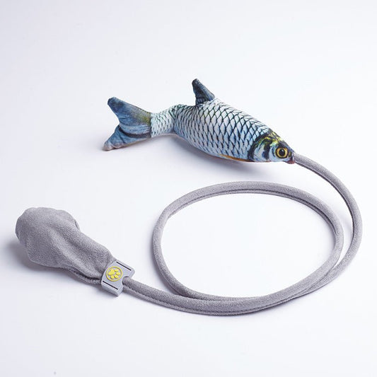 Interactive Cat Fish Toy with Catnip - Plush Teasing Toy for Cats - Firstpetcentral