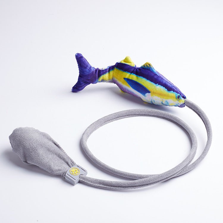 Interactive Cat Fish Toy with Catnip - Plush Teasing Toy for Cats - Firstpetcentral