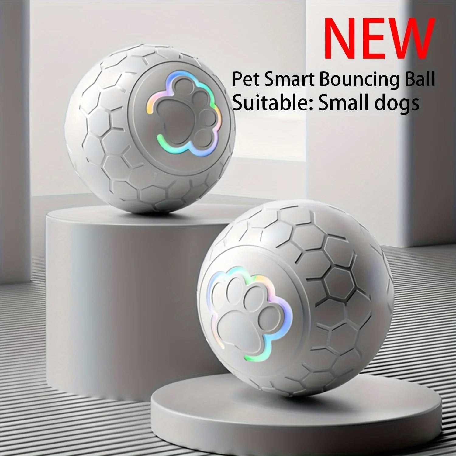 Interactive Pet Toy Ball - Rechargeable, Bite Resistant, Automatic Smart Bouncing Balls - Firstpetcentral